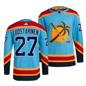 Florida Panthers Hockeydrakt Eetu Luostarinen 27 2022-23 Blå Reverse Retro 2.0 Adidas Authentic - Herre